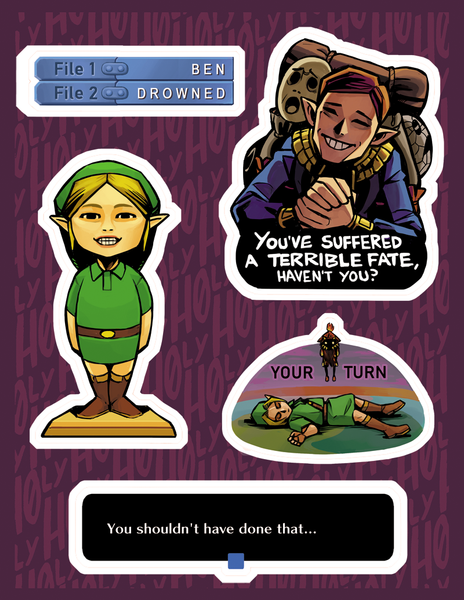 Ben Drowned inspired Stickers