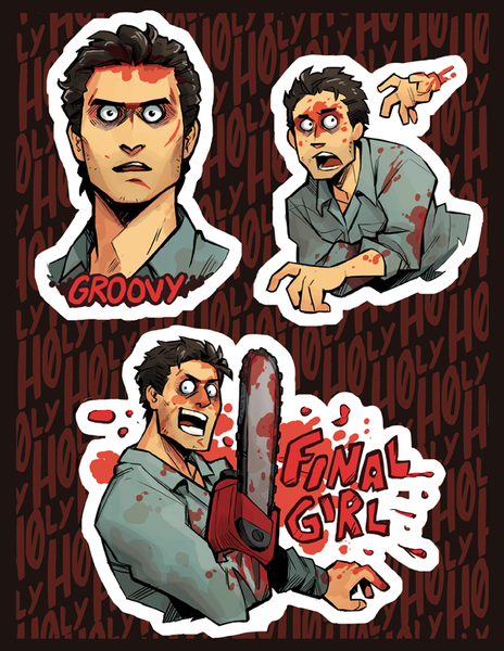 Evil Dead 2 Inspired Sticker Sheet