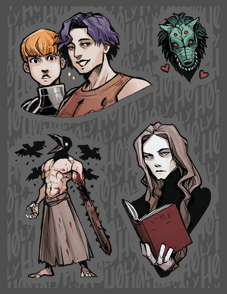 Fear and Hunger Inspired Sticker Sheet