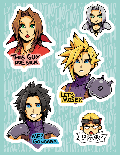 FF7 inspired stickers