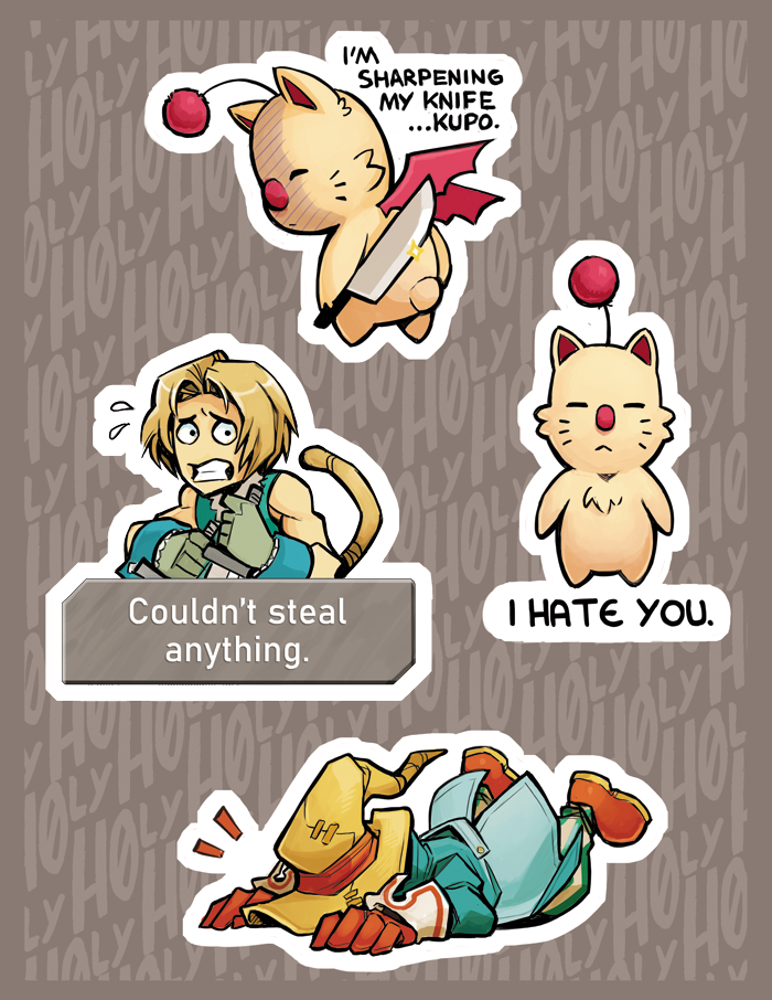 FF9 inspired stickers – H0ly's Art Corner