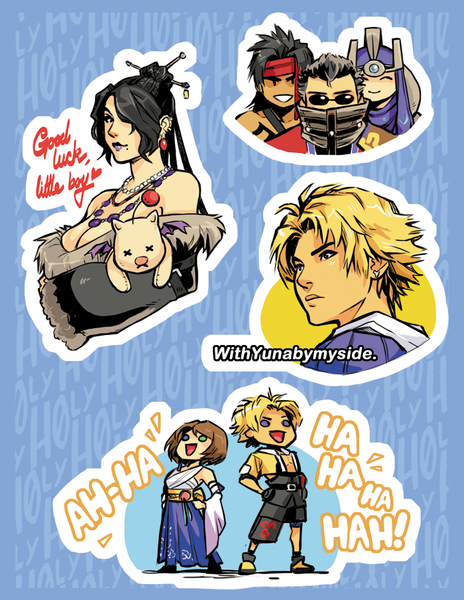 FF10 inspired stickers