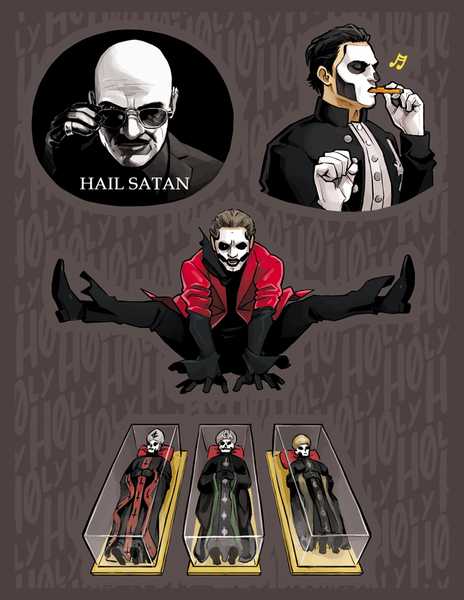 The band Ghost inspired stickers