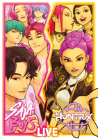 Saja Boys vs Huntrix inspired poster