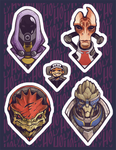 Mass Effect inspired Stickers