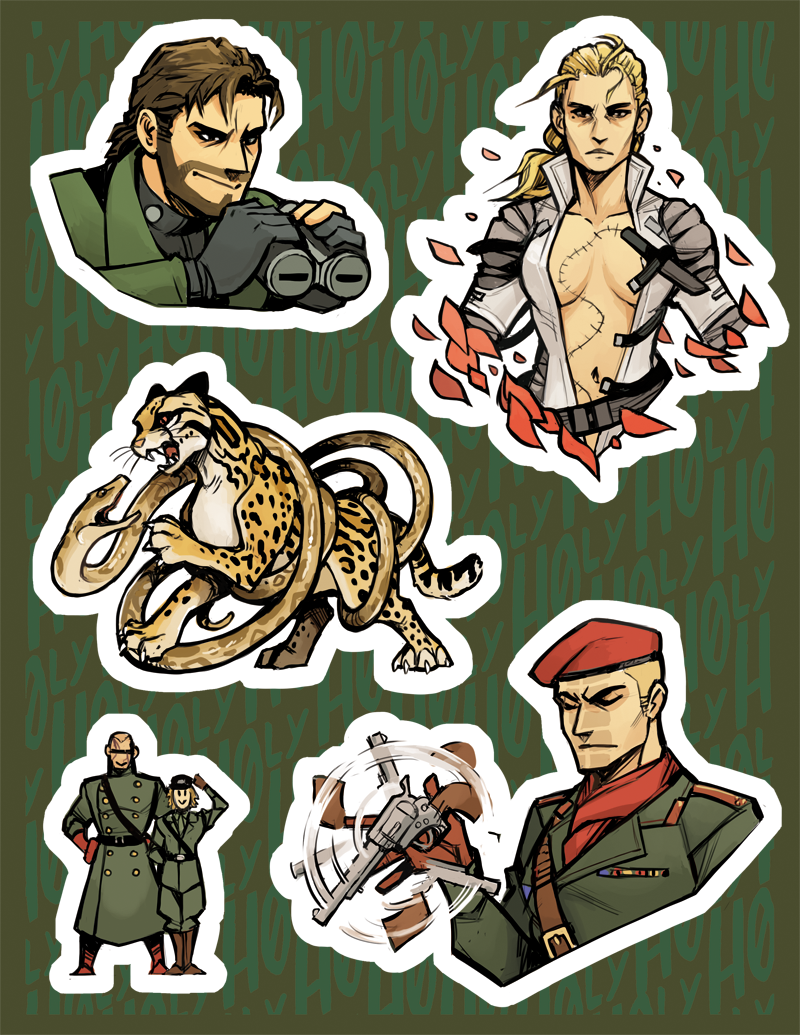 MGS3 inspired Stickers – H0ly's Art Corner