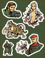 MGS3 inspired Stickers