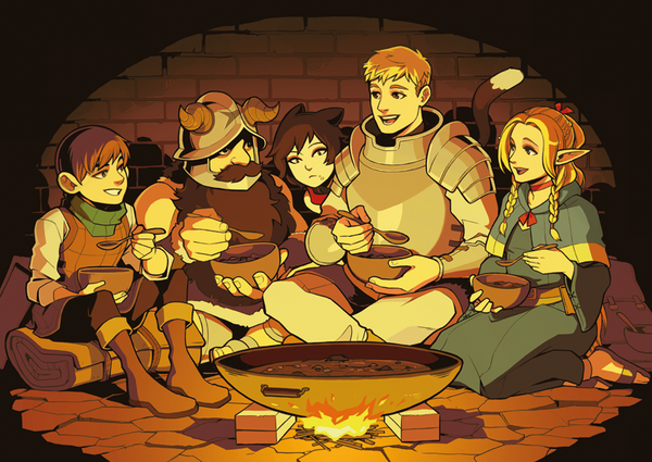 Dungeon Meshi inspired poster