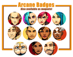 Arcane inspired badges
