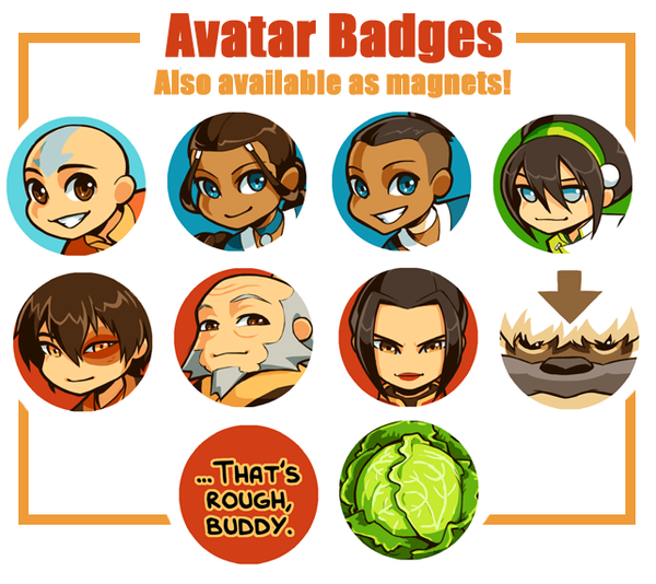 ATLA inspired badges