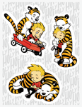 Calvin and Hobbes inspired Sticker Sheet