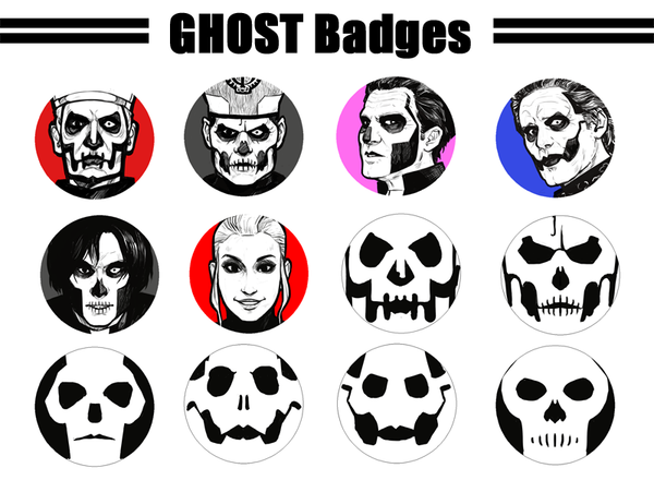 Ghost inspired Badges