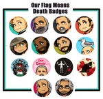 Our Flag Means Death inspired Badges