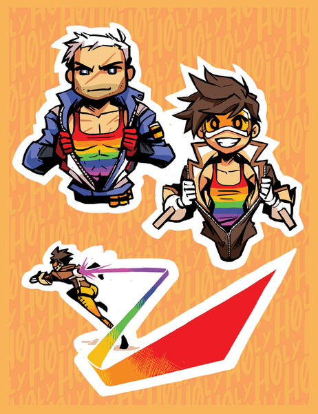 LGBTQ Overwatch inspired Sticker Sheet
