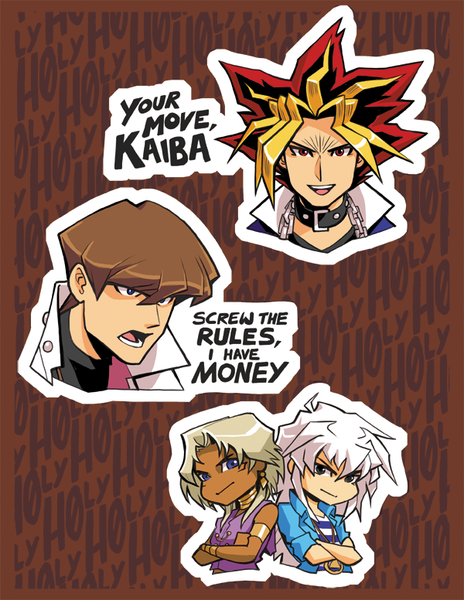 Yugioh inspired Sticker Sheet H0ly's Art Corner Yugioh inspired Sticker Sheet H0ly's Art Corner